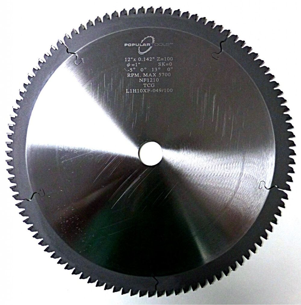 Non Ferrous Cutting Saw Blade 12in Diameter 100T 5/8in Arbor NF1210P