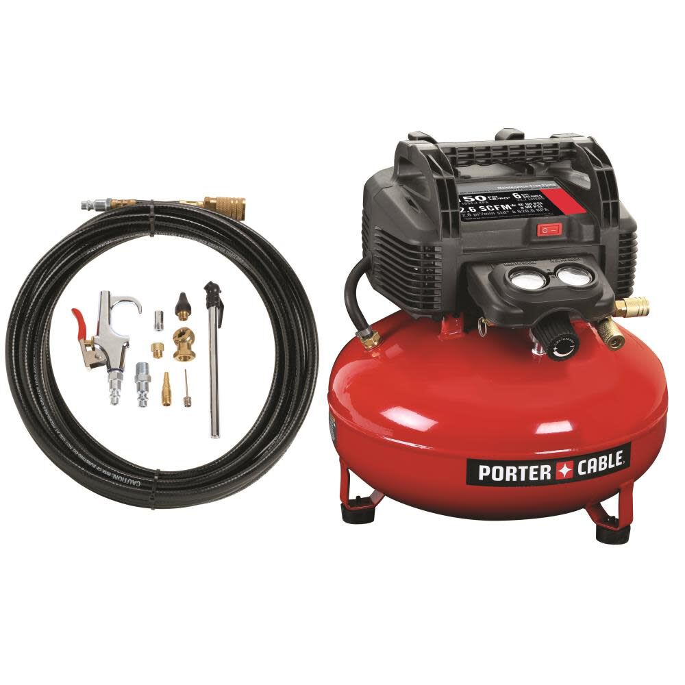 150 PSI 6 Gallon Oil-Free Pancake Air Compressor C2002-WK