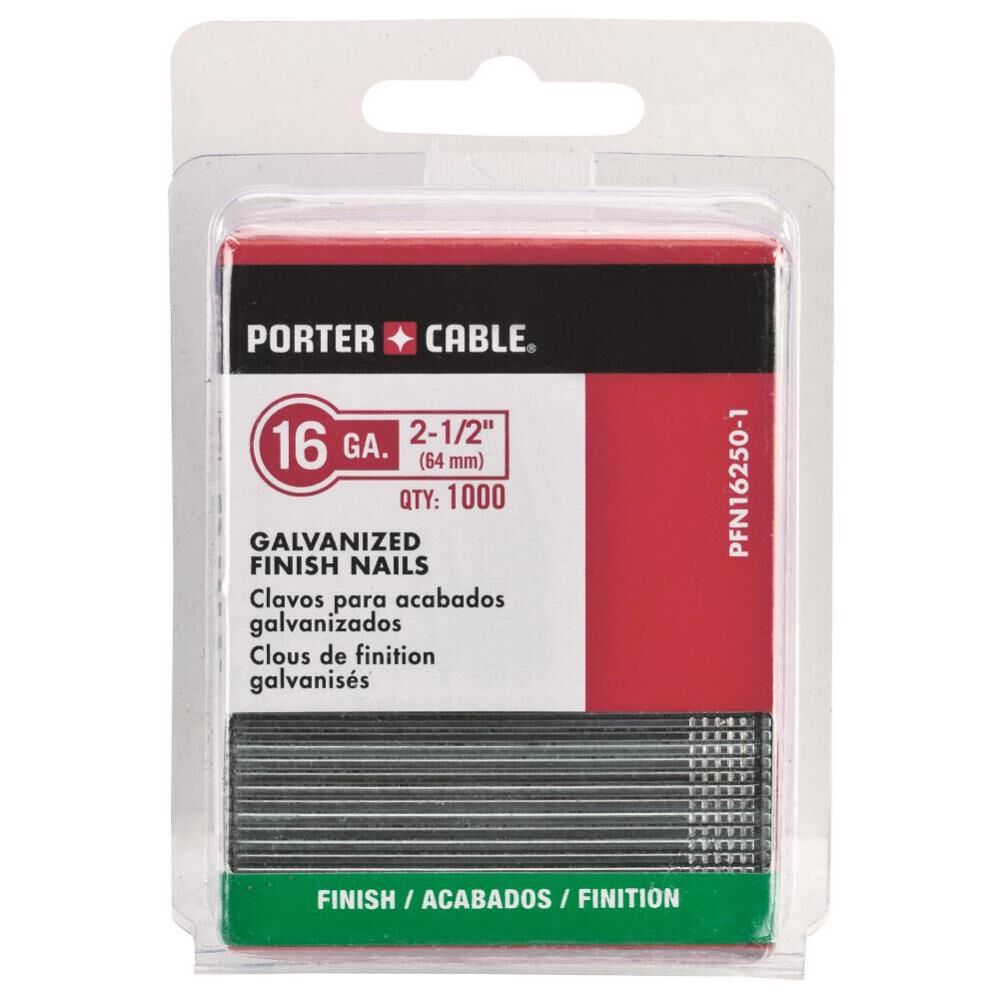 2-1/2in 16 Gauge Finish Nails 1000 Pack PFN16250-1