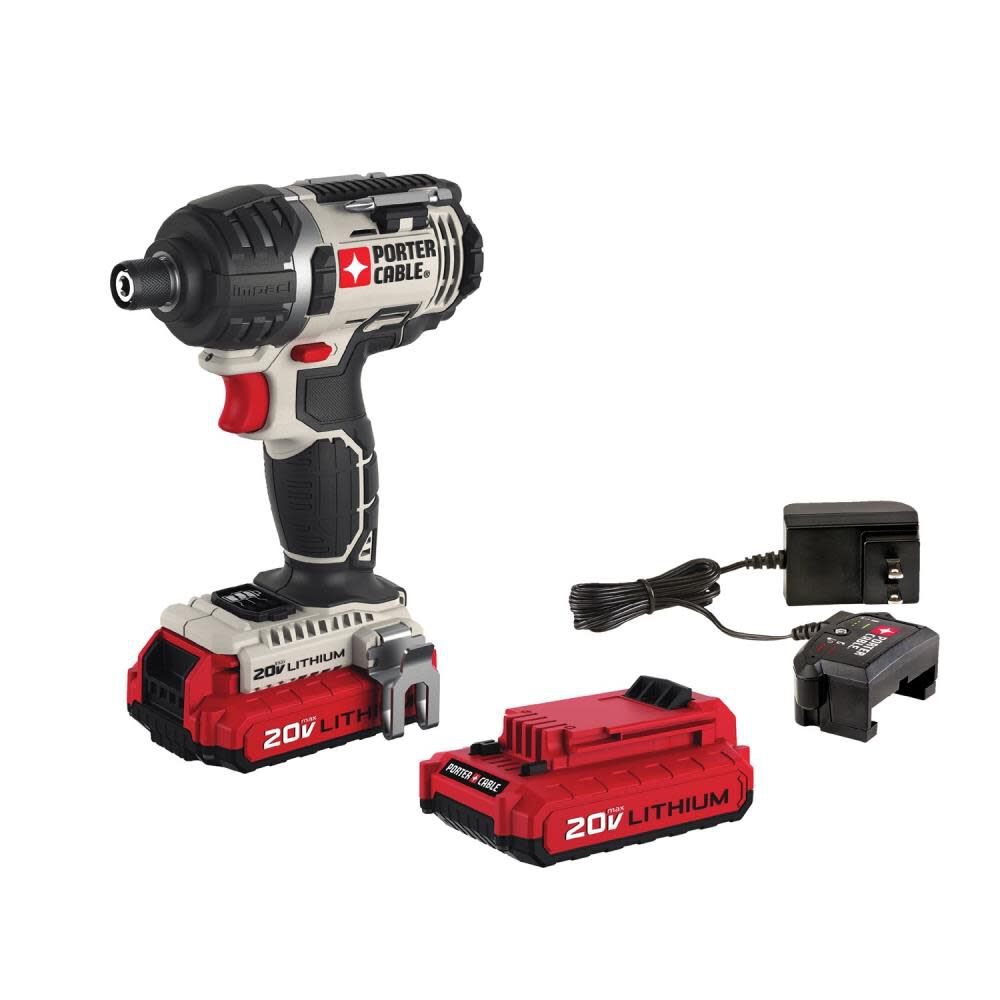 20V MAX 1/4-in Hex Lithium Ion Impact Driver Kit PCCK640LB