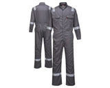 Bizflame 88/12 Iona Fire Resistant Coverall Grey - Large FR94GRRL