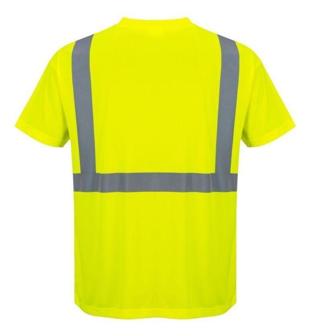 Hi-Vis Pocket T-Shirt Yellow - Medium S190YERM