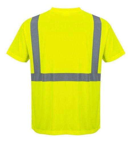 Hi-Vis Pocket T-Shirt Yellow - Medium S190YERM