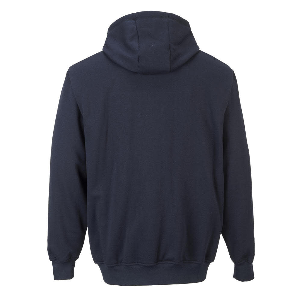 Navy Fire Resistant Zipper Front Hooded Sweatshirt - Medium UFR81NARM