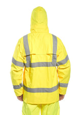 Orange Hi-Vis Rain Jacket - Large UH440ORRL