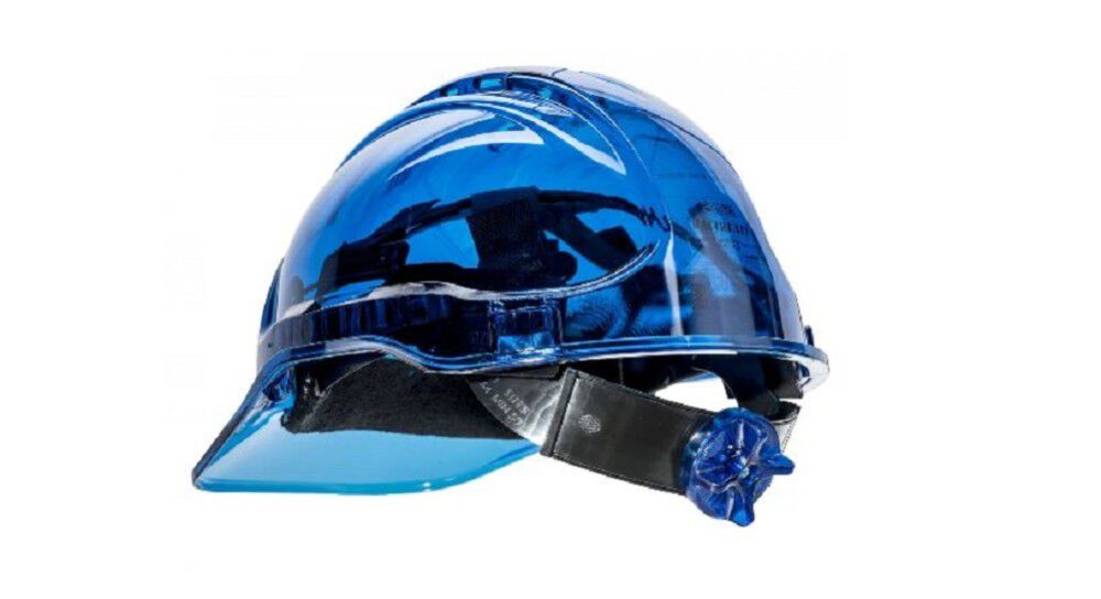 Peak View Ratchet Vented Hard Hat - Blue PV60BLU