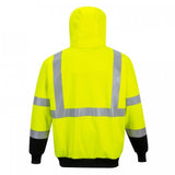 Yellow and Black Hi-Vis 2-Tone Zipped Hoodie - 4XL UB315YBR6XL