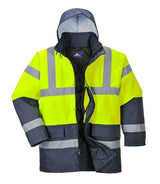 Yellow and Black Hi-Vis Contrast Traffic Jacket - 4XL US466YBR4XL