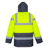 Yellow and Black Hi-Vis Contrast Traffic Jacket - 4XL US466YBR4XL