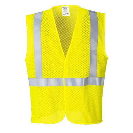 Yellow Arc Rated Flame Resistant Mesh Vest - Large UMV21YERL