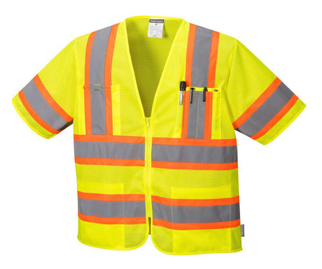 Yellow Augusta Sleeved Hi-Vis Vest - 4XL US383YER4XL