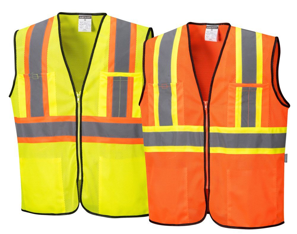 Yellow Frisco Contrast Hi-Vis Vest - Large US381YERL