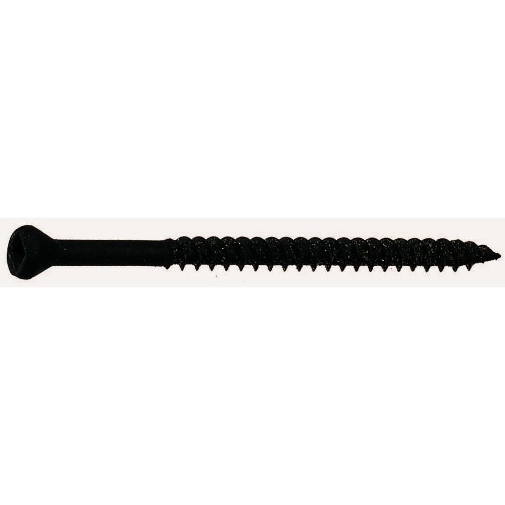 #6 x 1-5/8In Black Trim Head Square Drive Screw 1 Lb. Box TH1581