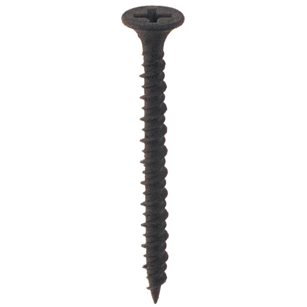 Screws 6 x 1-1/4 Bk Phosphate Bugle Hi-Lo Thread Sharp Point 8000 Screws HL114