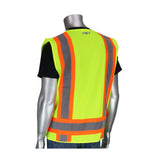 ANSI R2 Two Tone Surveyors Vest Hi Vis Yellow Large 302-0500-YEL/L