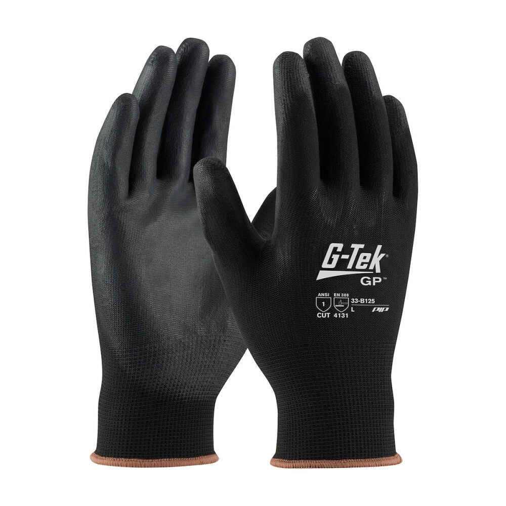 Industrial Products Black Gtek Gloves 33-B125/P899