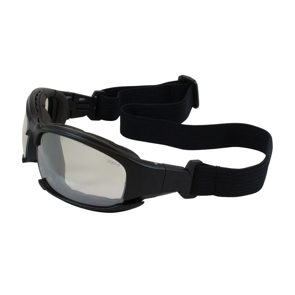 Industrial Products Cefiro Full Frame Safety Glasses with Black Frame & I/O Lens 250-CE-10092