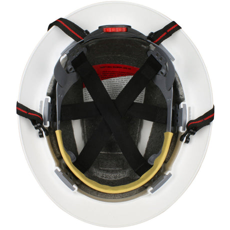Industrial Products EVO 6161 Ascend Safety Helmet White Full Brim 280-EV6161-CH-10