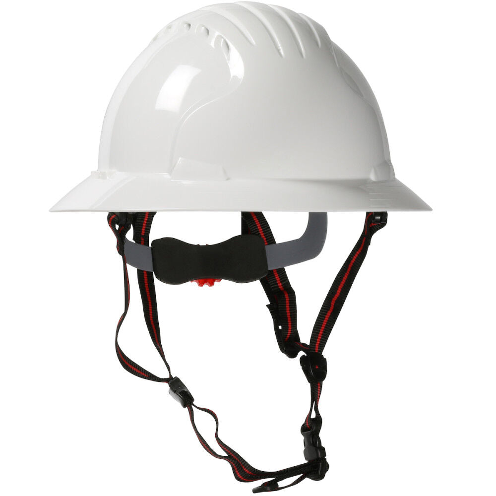 Industrial Products EVO 6161 Ascend Safety Helmet White Full Brim 280-EV6161-CH-10