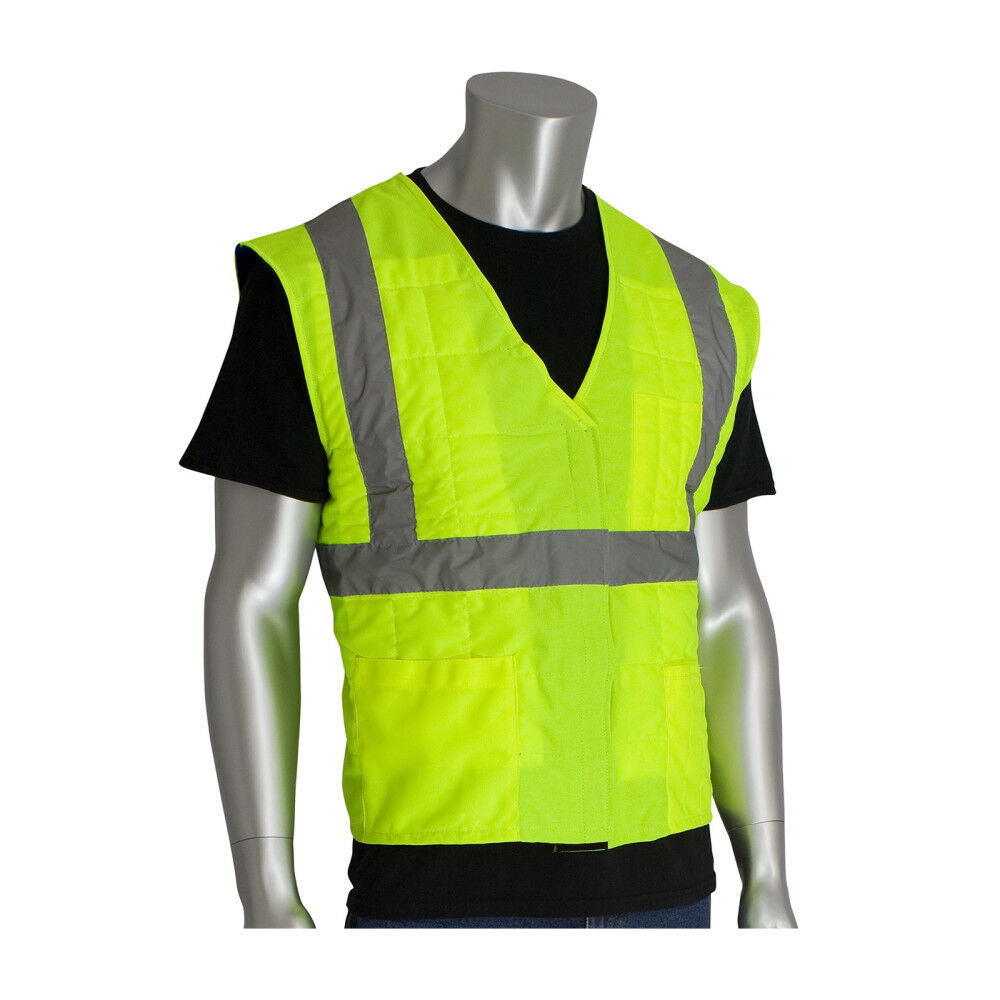 EZ Cool Evaporative Cooling Vest Hi Vis Yellow Large/XL 390-EZ202-YL/XL