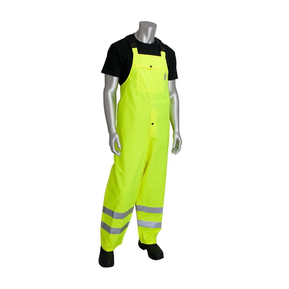Industrial Products Falcon VizPLUS ANSI Breathable Bib Hi Vis Yellow Large 353-2001-LY/L