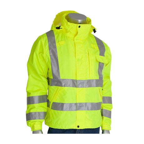 Industrial Products Falcon VizPLUS ANSI Breathable Jacket Hi Vis Yellow Large 353-2000-LY/L