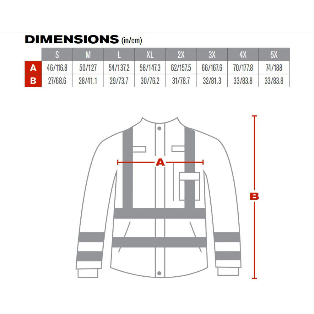 Falcon VizPLUS ANSI Breathable Jacket Hi Vis Yellow Large 353-2000-LY/L