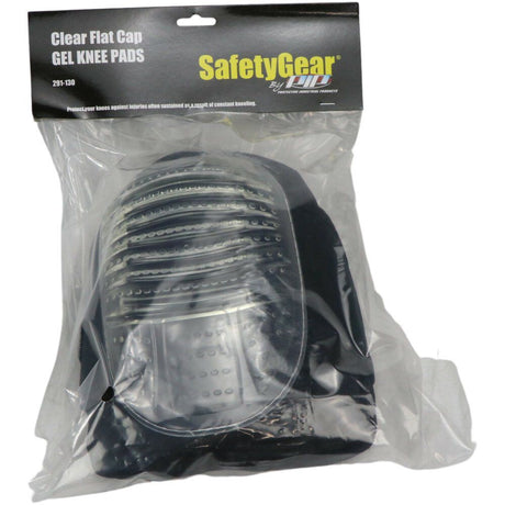 Industrial Products Knee Pads Clear PVC Flat Cap Black Gel 291-130