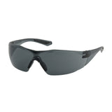 Pulse Rimless Safety Glasses with Clear Temple & Gray Lens 250-49-0521