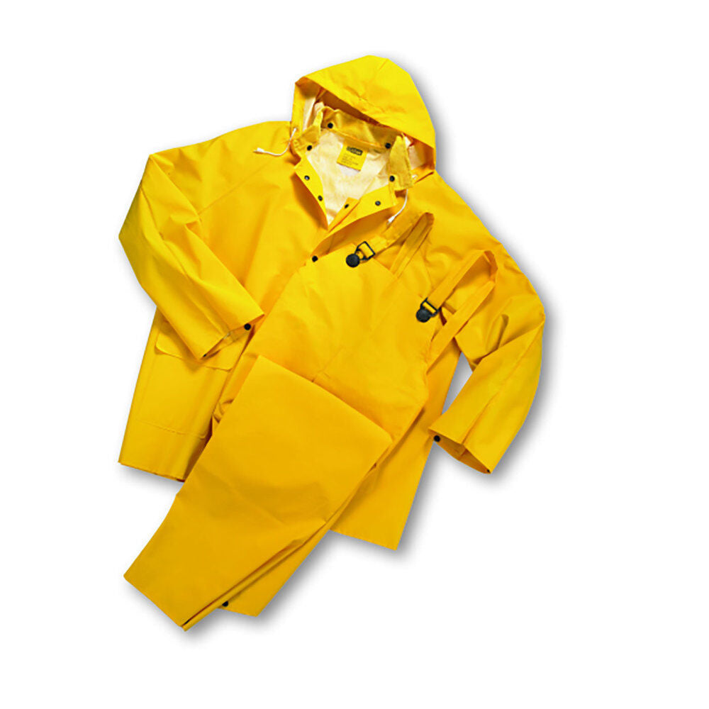 Rainsuit West Chester Yellow PVC/Polyester Large 3pc 4035/L