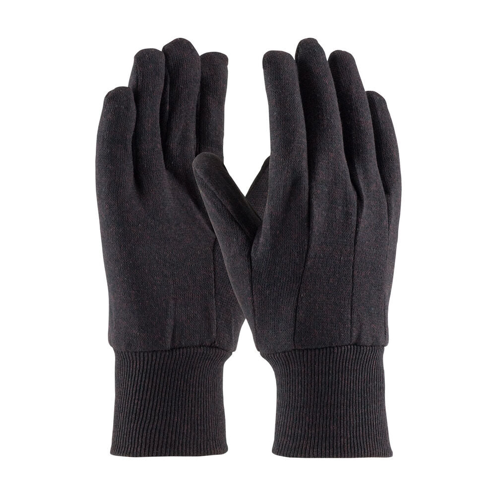 Regular Weight Polyester / Cotton Jersey Glove Brown Mediumen's OSFA 12 Pairs of Gloves 95-808