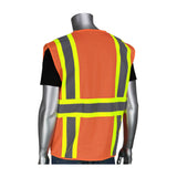 Value Mesh Vest Class 2 Hi-Vis Orange Four Pocket 2X 302-MVZPOR-2X