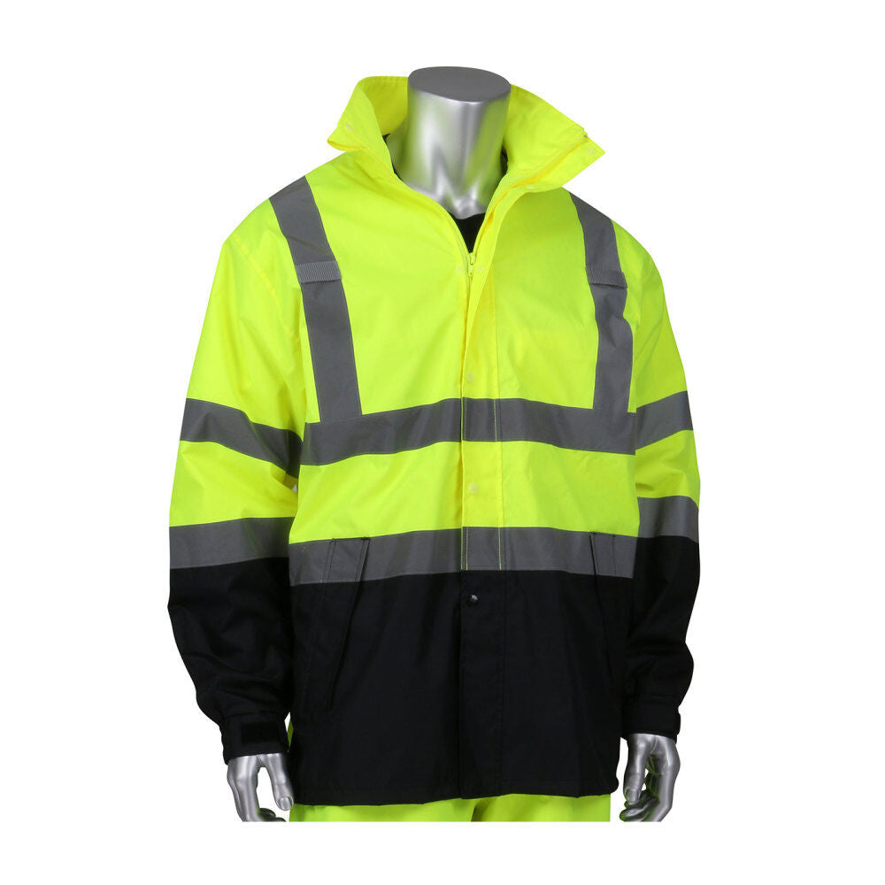 Waterproof Jacket Falcon Hi Vis Yellow ANSI 2X/3X 353-1200LY-2X/3X