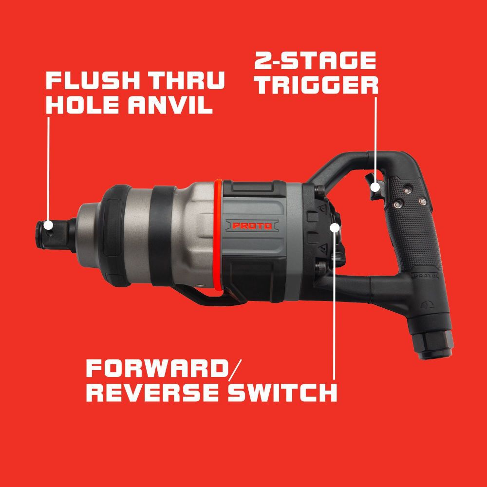 1 In. Drive Inline Air Impact Wrench J199WD