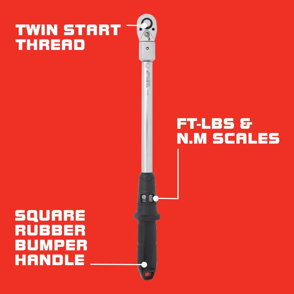 1/2 in Drive 30-150 ft-lbs Direct-Read Torque Wrench J6016DR