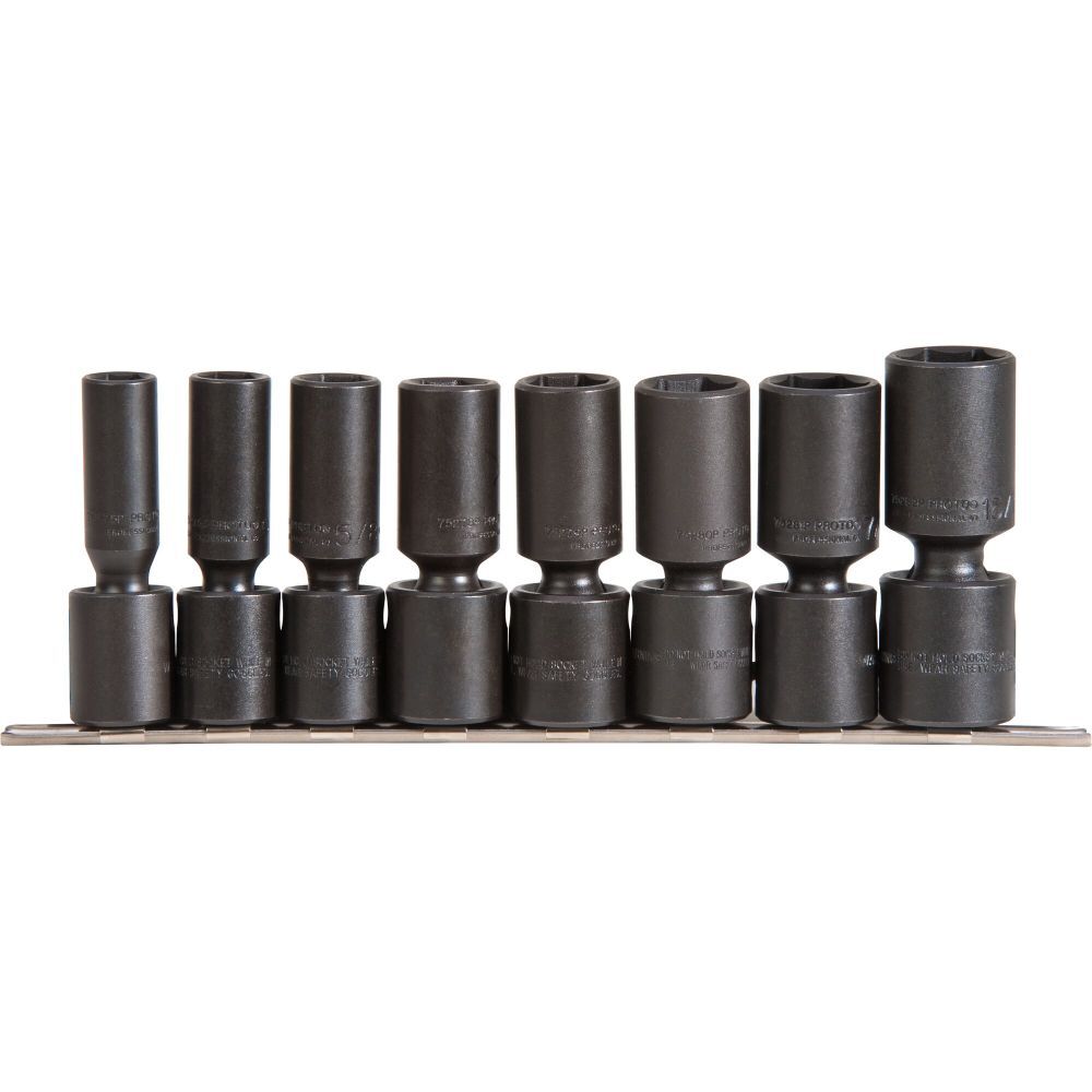 1/2in Drive 6pt Deep Universal Impact Socket Set J72145