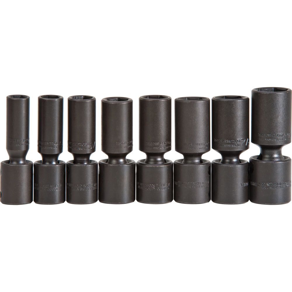 1/2in Drive 6pt Deep Universal Impact Socket Set J72145