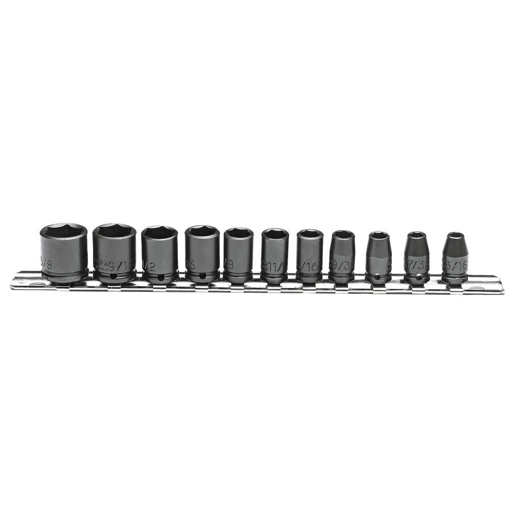 1/4in Drive 6pt Impact Socket Set 11pc J69106