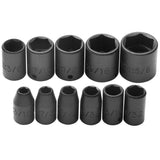 1/4in Drive 6pt Impact Socket Set 11pc J69106