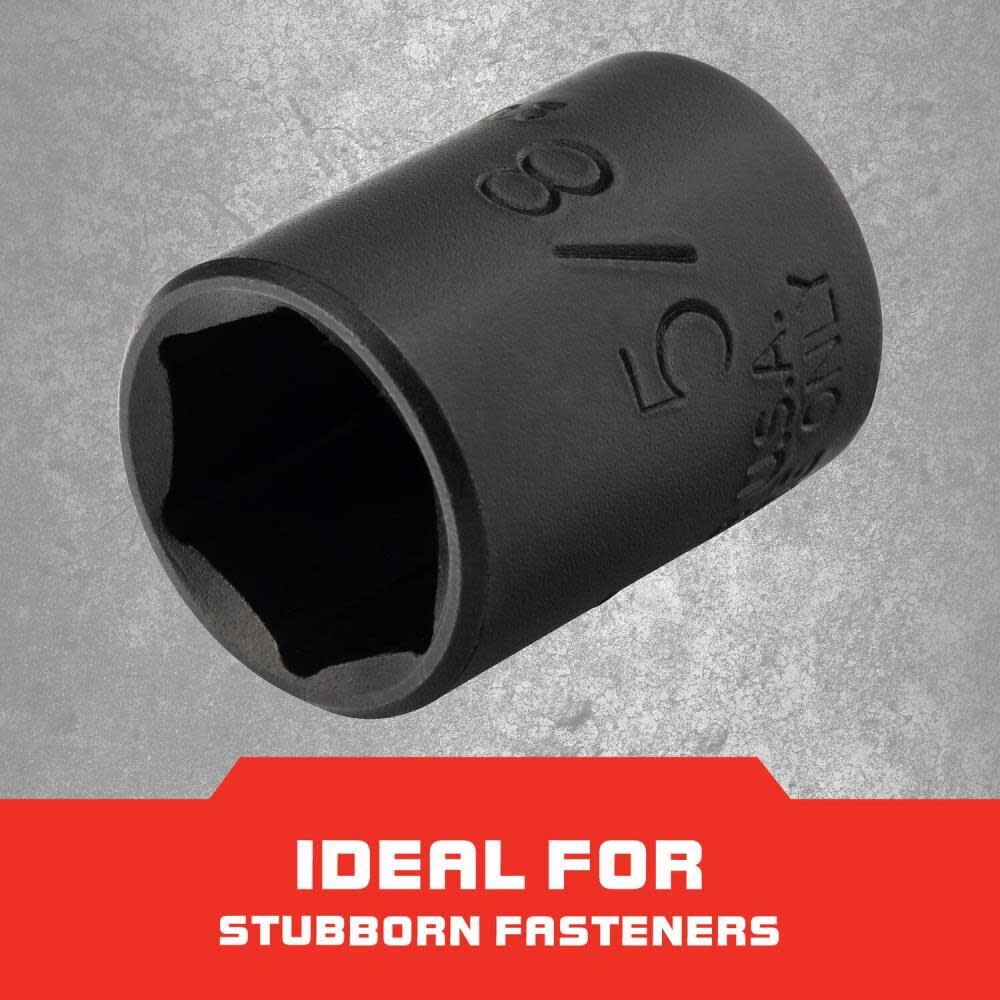 1/4in Drive Black Oxide Socket 5/8in - 6 Point J4720AB