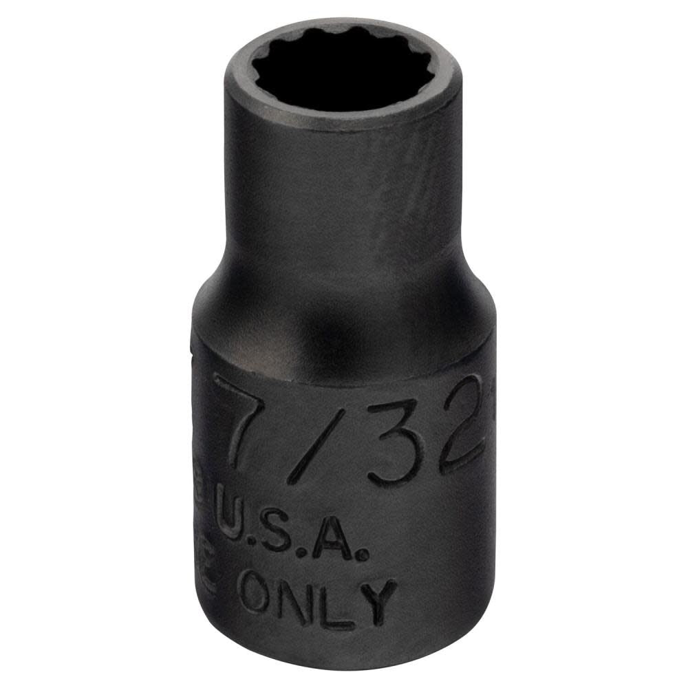 1/4in Drive Black Oxide Socket 7/32in - 12 Point J4707TB