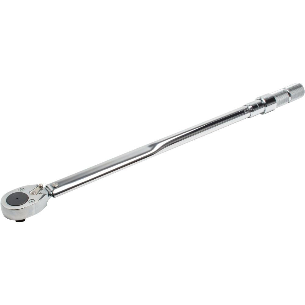 3/4 in Drive Ratcheting Head Micrometer Torque Wrench 60-300 ft-lbs J6018AB