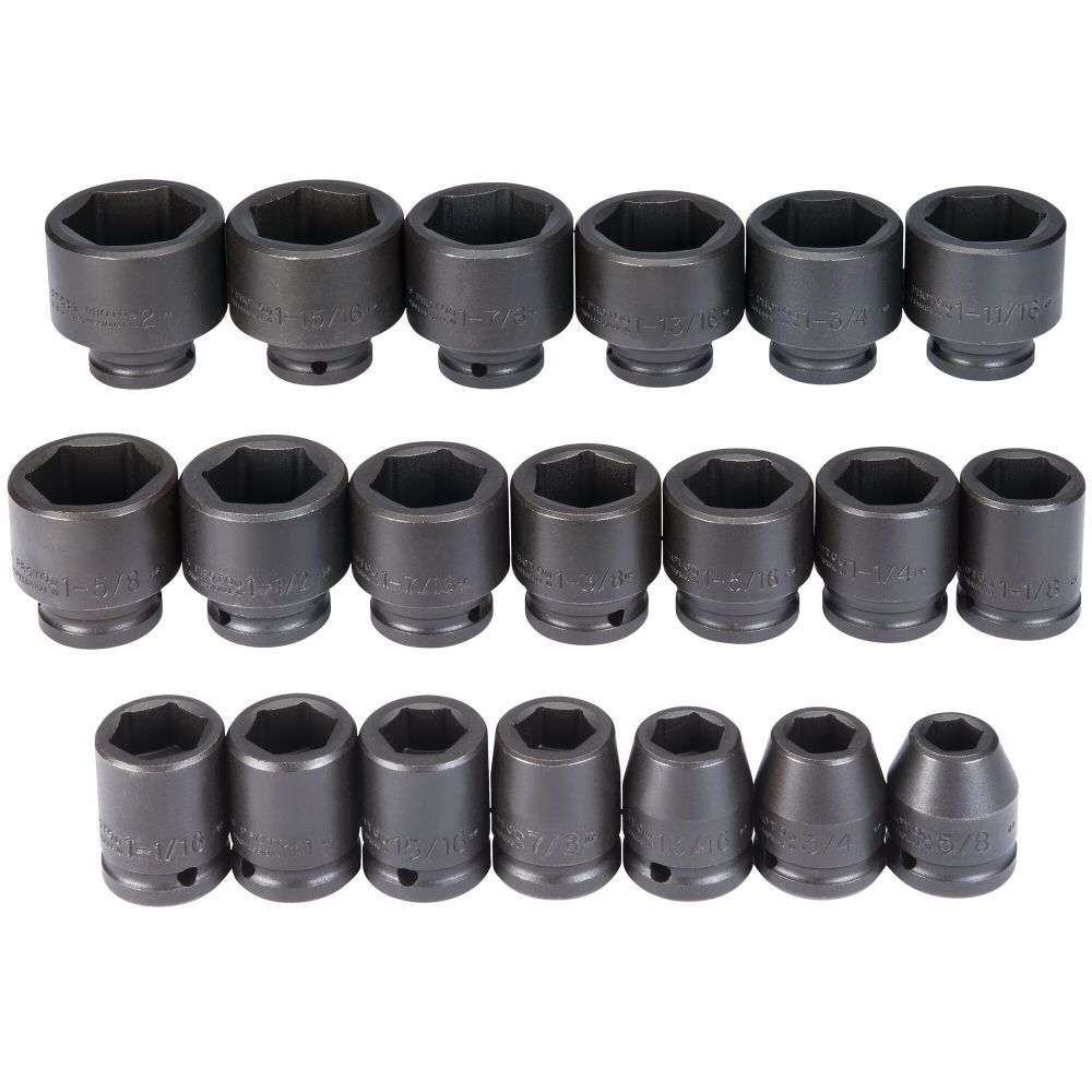 3/4in Drive 6pt Impact Socket Set 20pc J72103