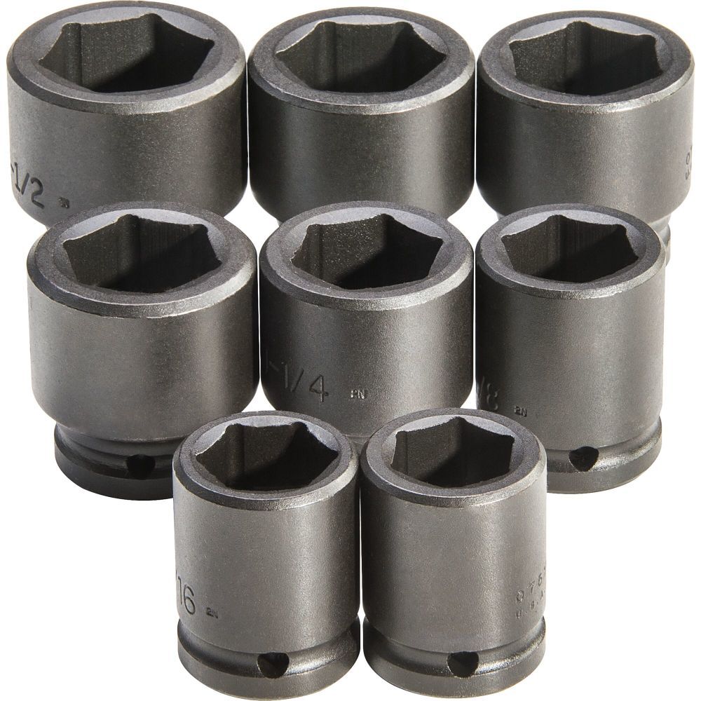 3/4in Drive 6pt Impact Socket Set 8pc J73103