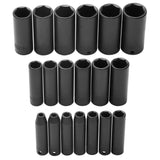 3/8 Drive 19 Piece Deep Impact Socket J72216