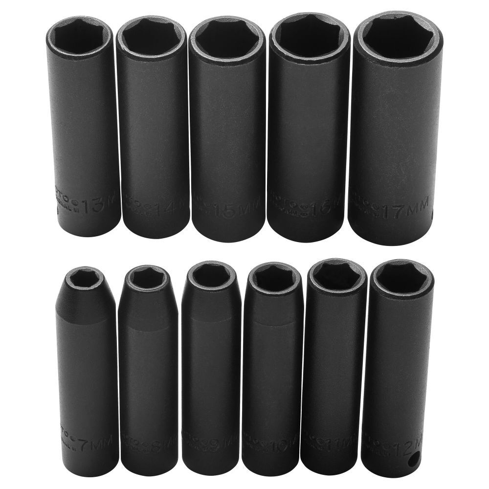 3/8 in DriveMetricDeepImpact Socket 6Point11 Piece Set J72212