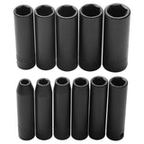 3/8 in DriveMetricDeepImpact Socket 6Point11 Piece Set J72212