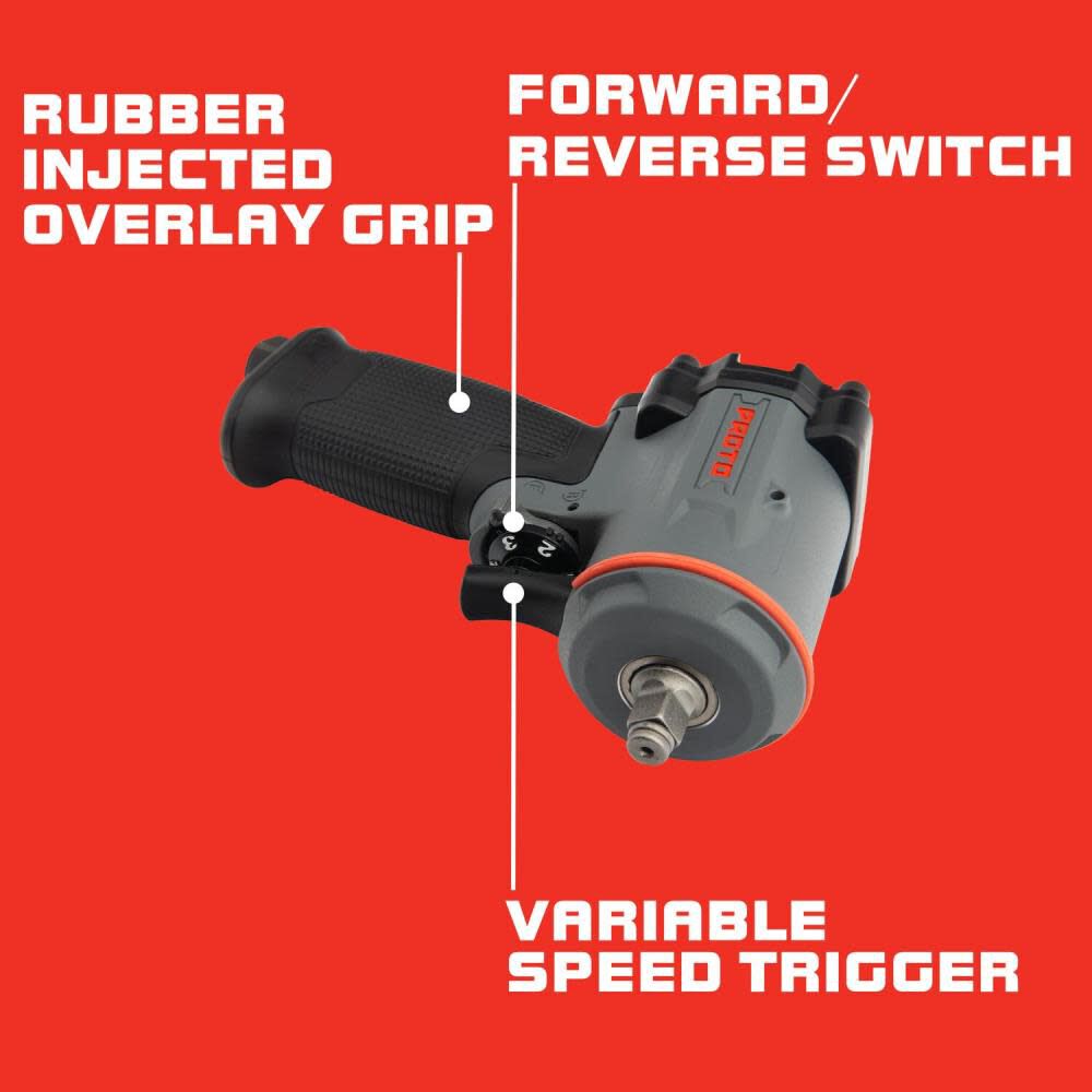 3/8 In. Mini Impact Wrench - Pistol Grip J138WP-M