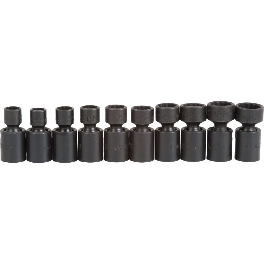 3/8in 12pt Metric Universal Impact Socket Set 10pc J72137M