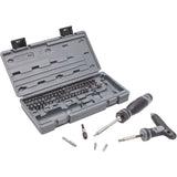 91 Piece Multibit Set with Ratcheting Screwdriver and T-Handle J61390